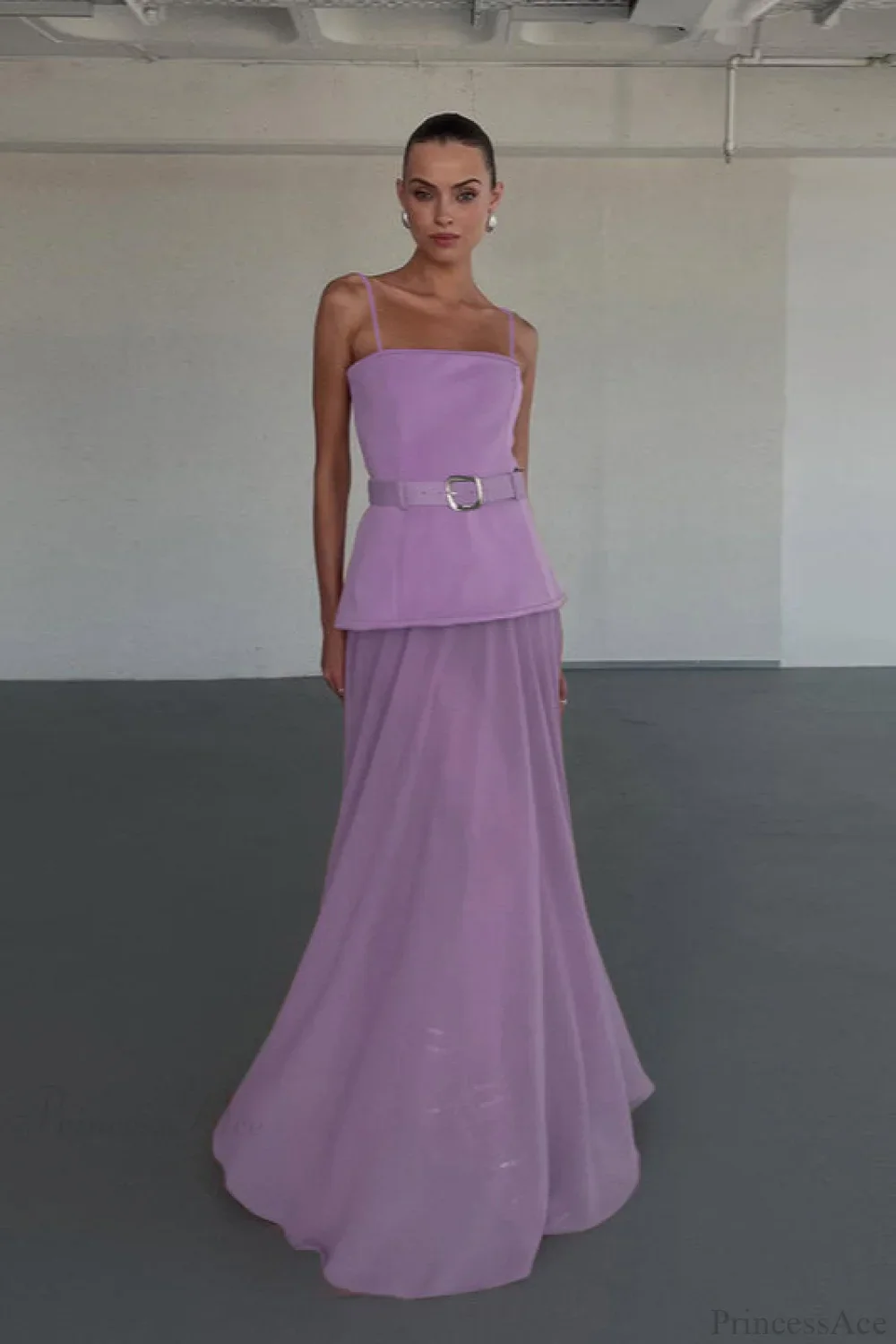 Chic Mesh Cami Panel Slim Maxi Dress - Image 8