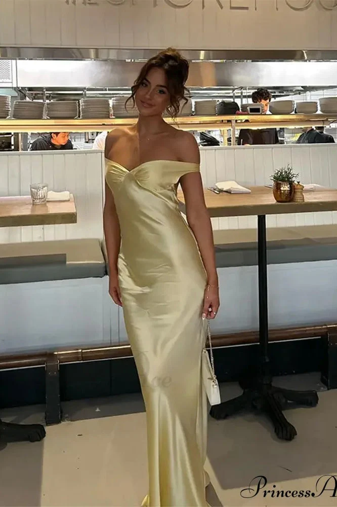 Chic Satin Off Shoulder Open Back Party Dress - Image 6