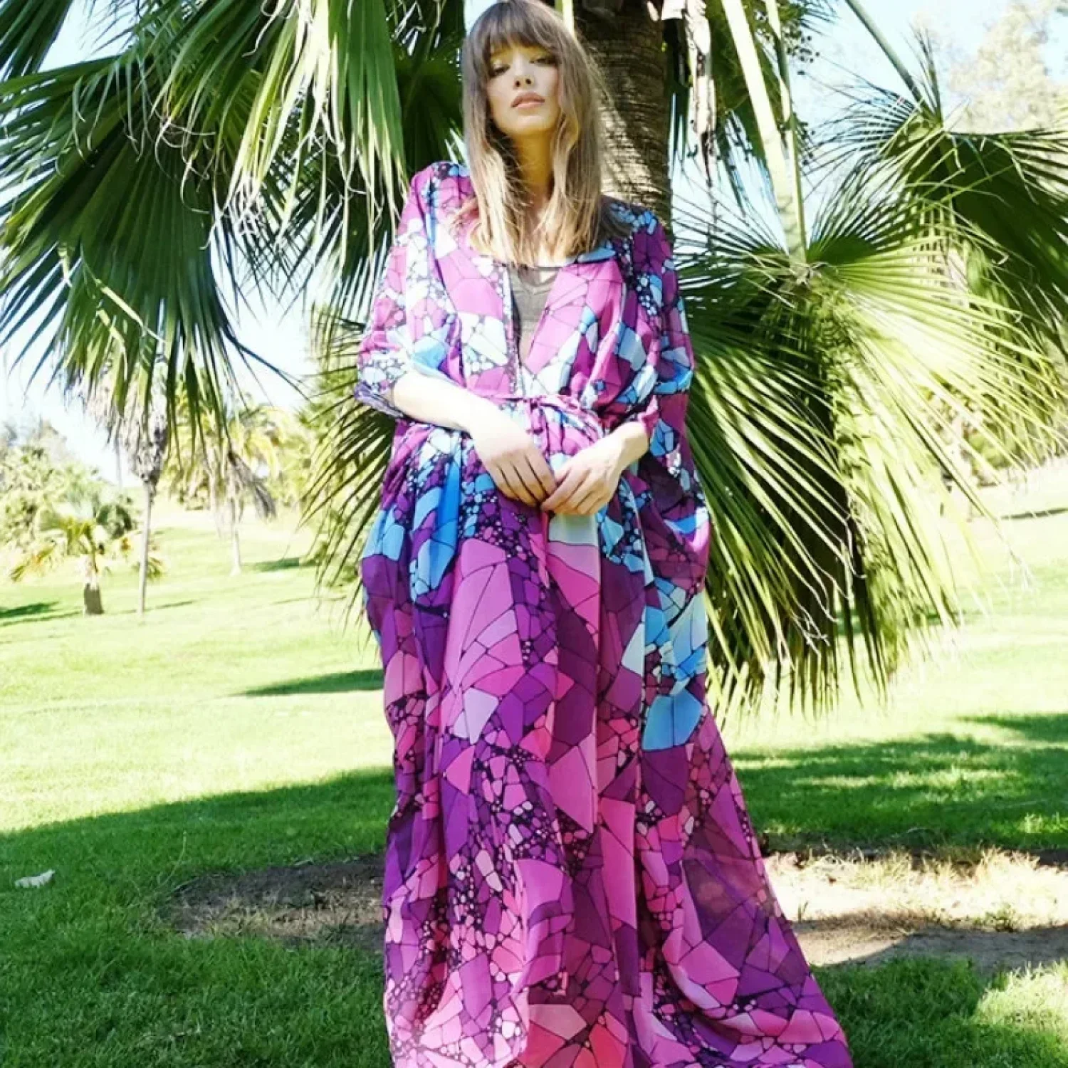 Chiffon Leopard Print Kimono Boho Beach Cover up - Image 10