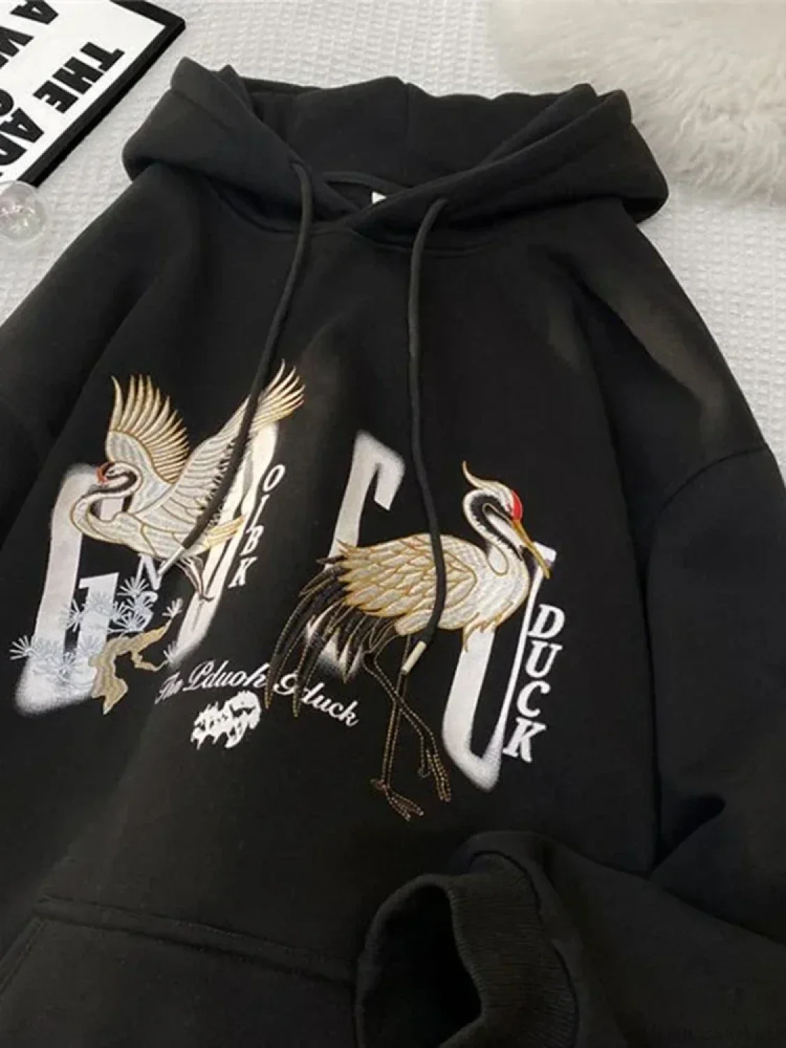 Chinese Crane Pullover Hoodie - Image 8