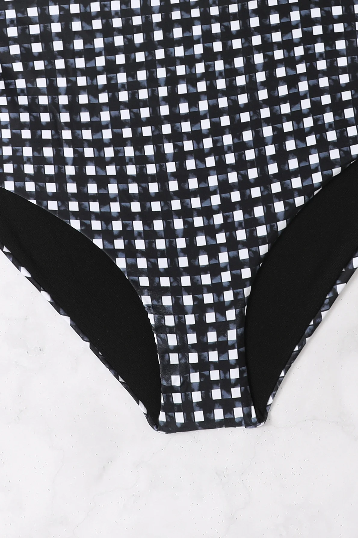Classic Plaid High Waist Bikini Two Piece Swim Set - Image 5