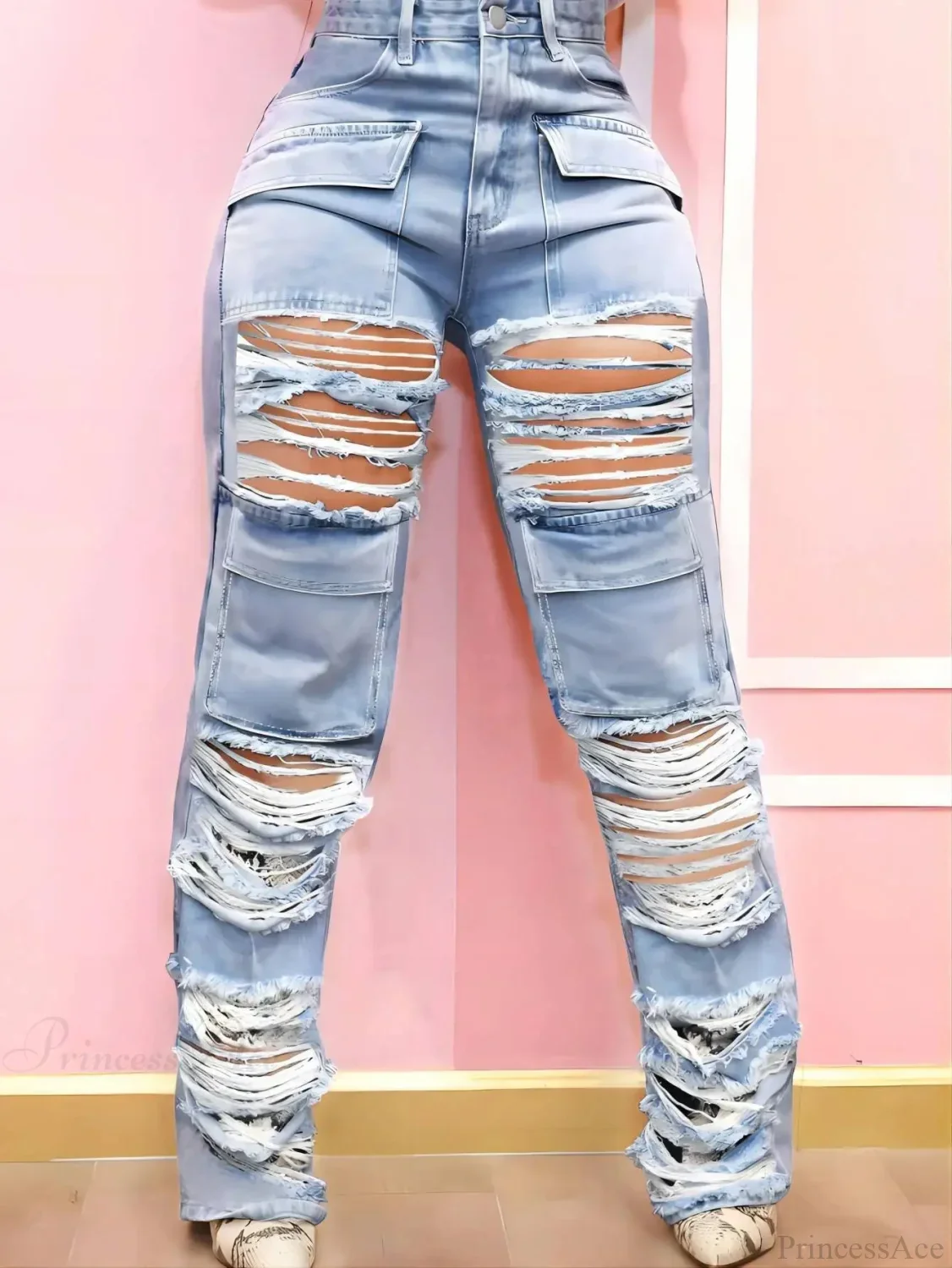 Cleansed Medieval Flap Pocket Trouser - Image 5