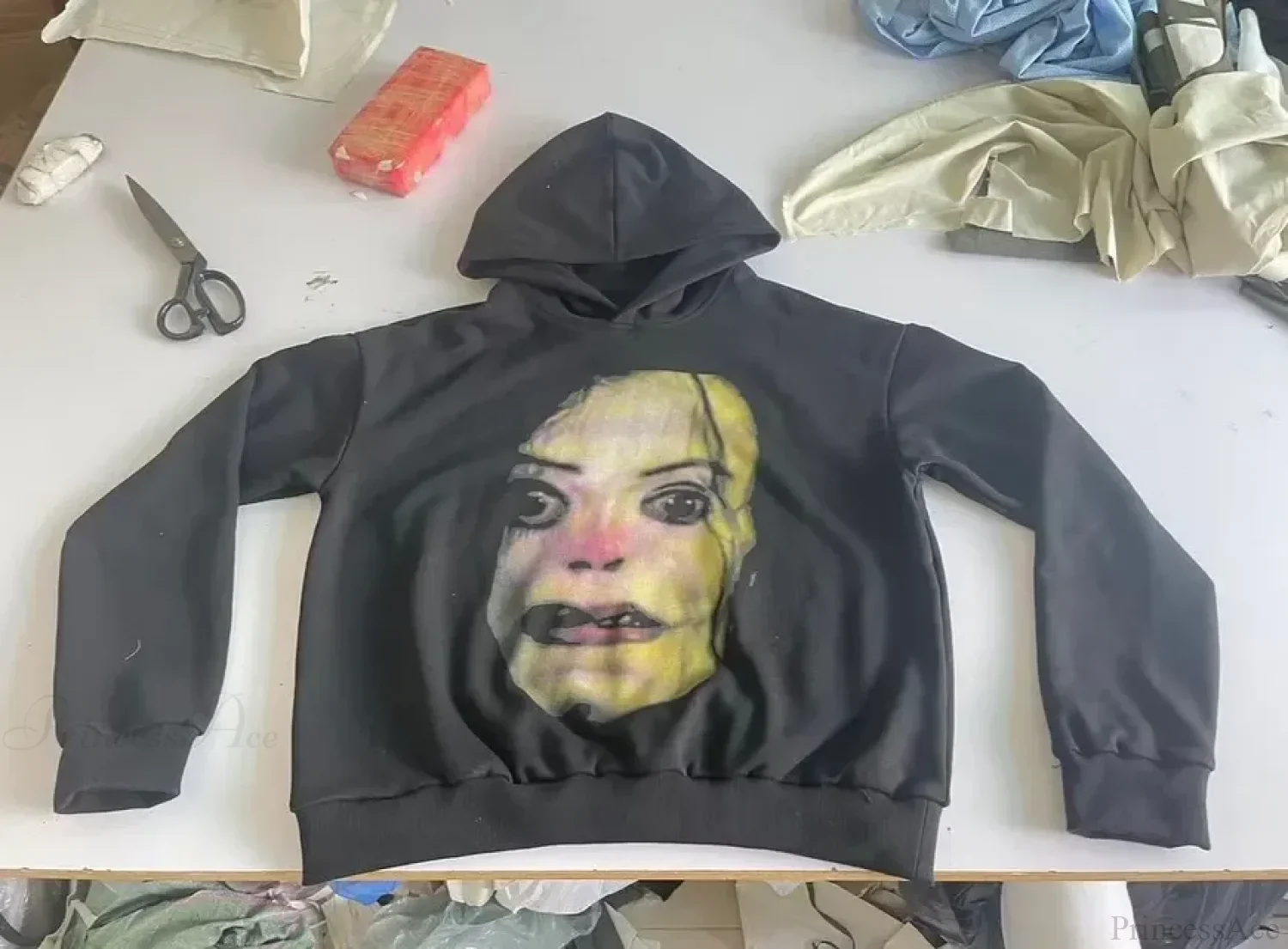 Clown Graphic Oversized Hoodie - Image 3