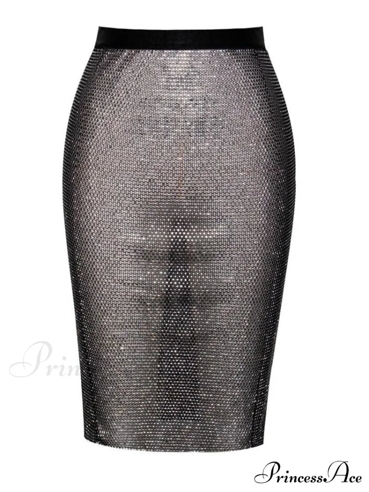 Halter Rhinestone Crop Tank Top - Image 11