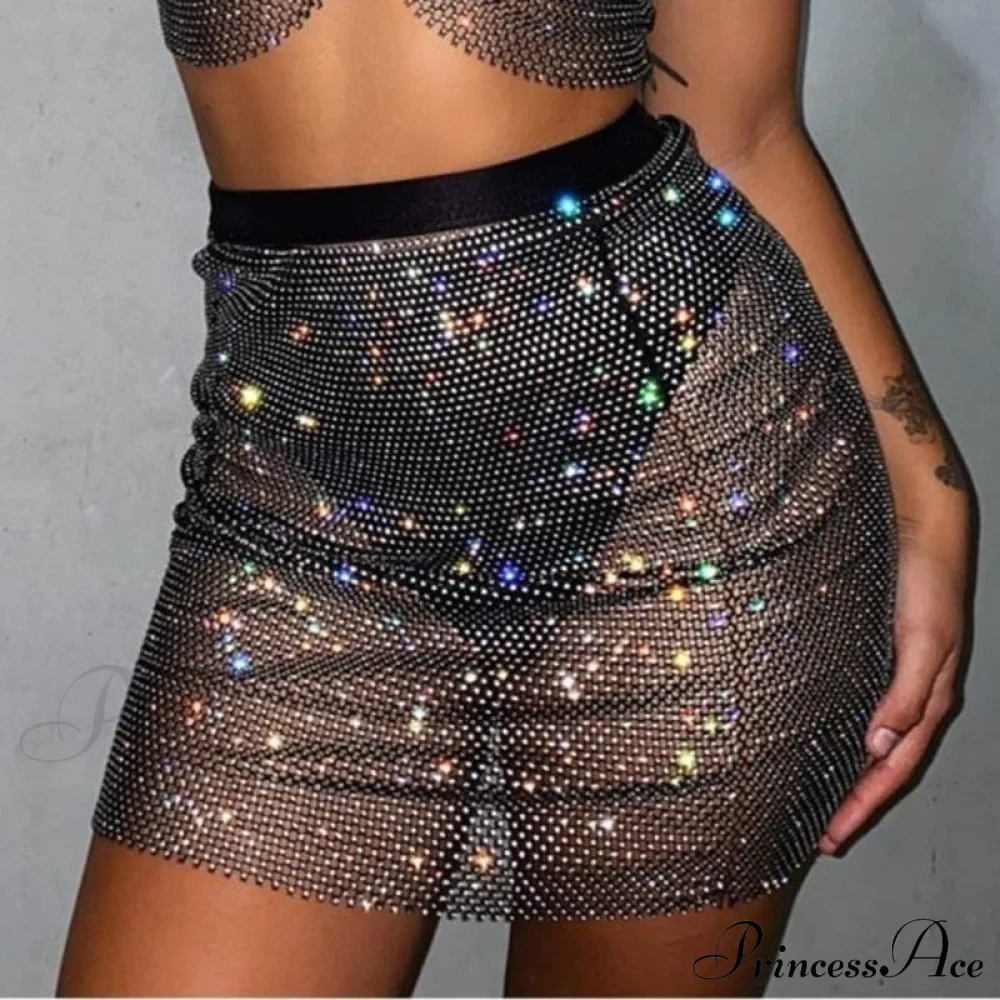 Halter Rhinestone Crop Tank Top - Image 13