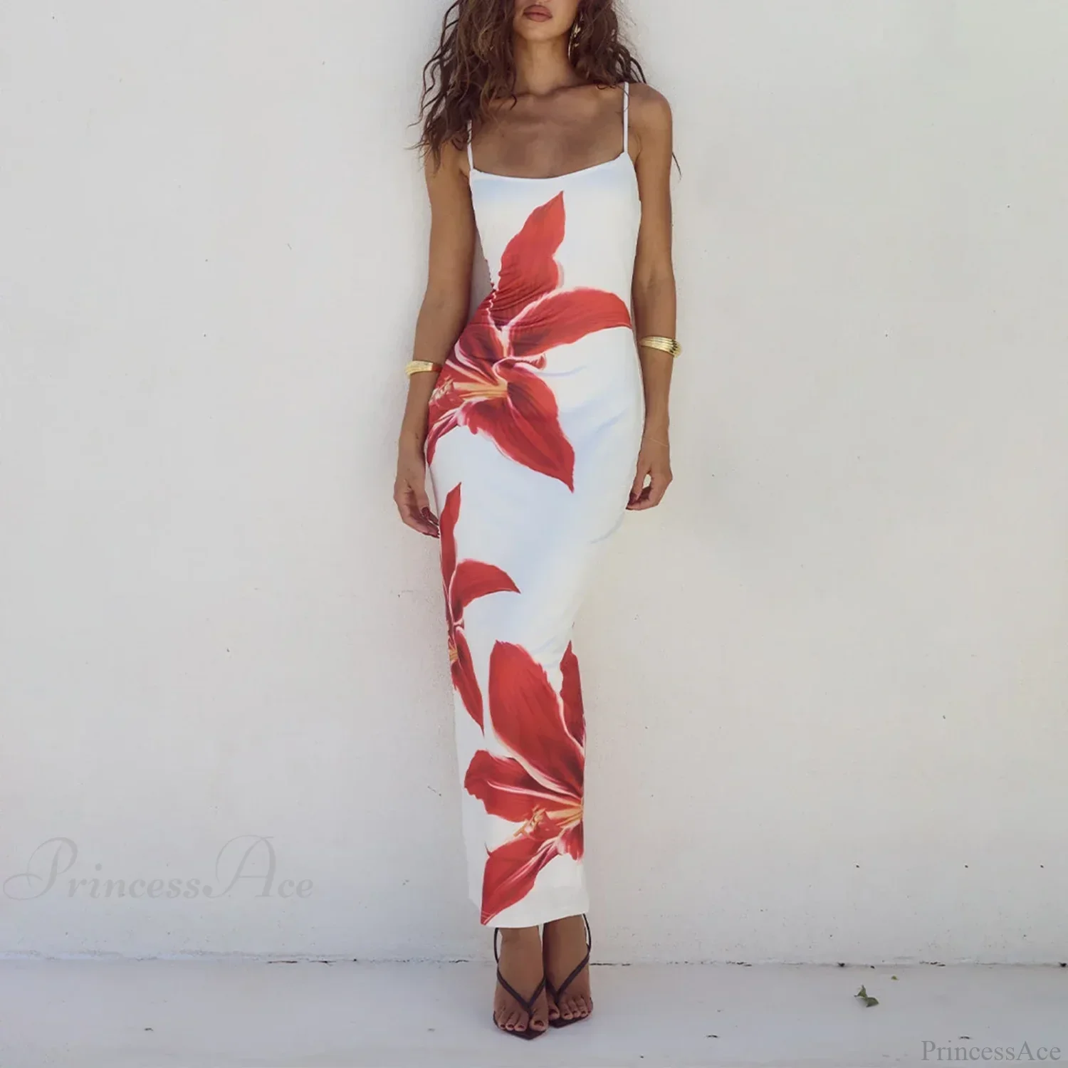 Cocktail Bodycon Floral Print Split Summer Streetwear Floral Dress - Image 9