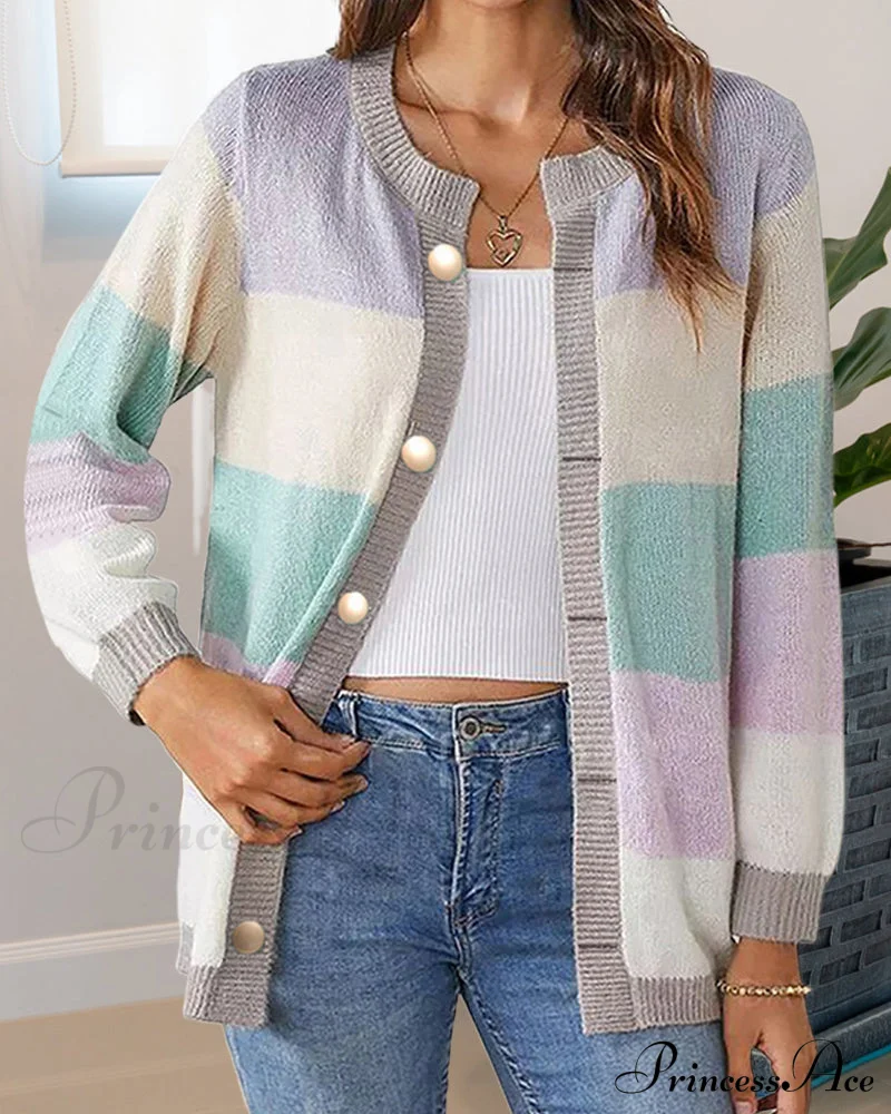 Colorblock for Cardigan Women - Image 2