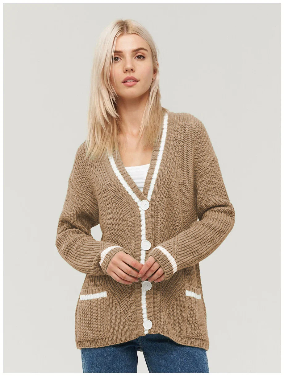 Colorblock Knit Cardigan - Image 11