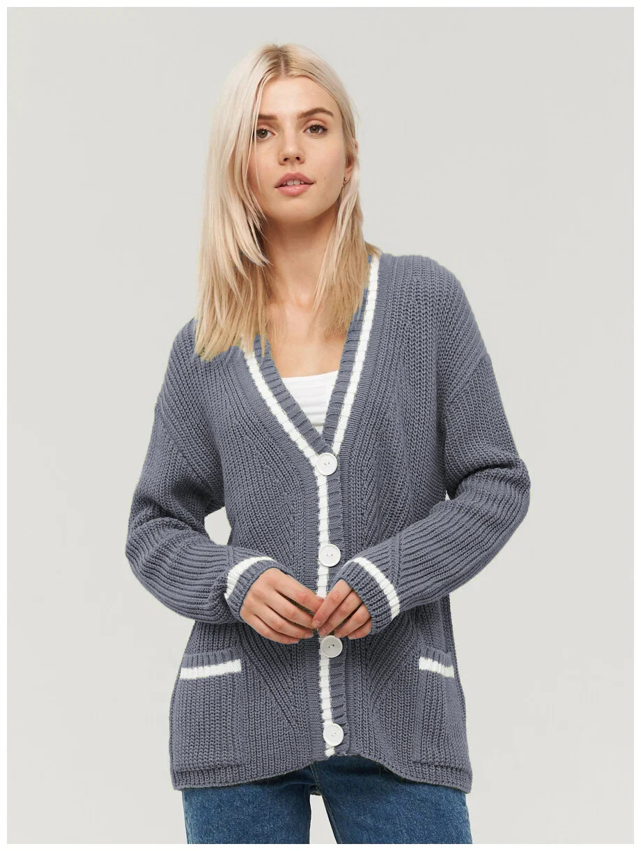 Colorblock Knit Cardigan - Image 12