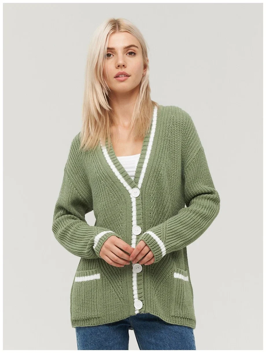 Colorblock Knit Cardigan - Image 13