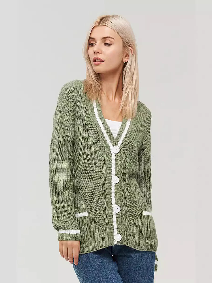 Colorblock Knit Cardigan - Image 6