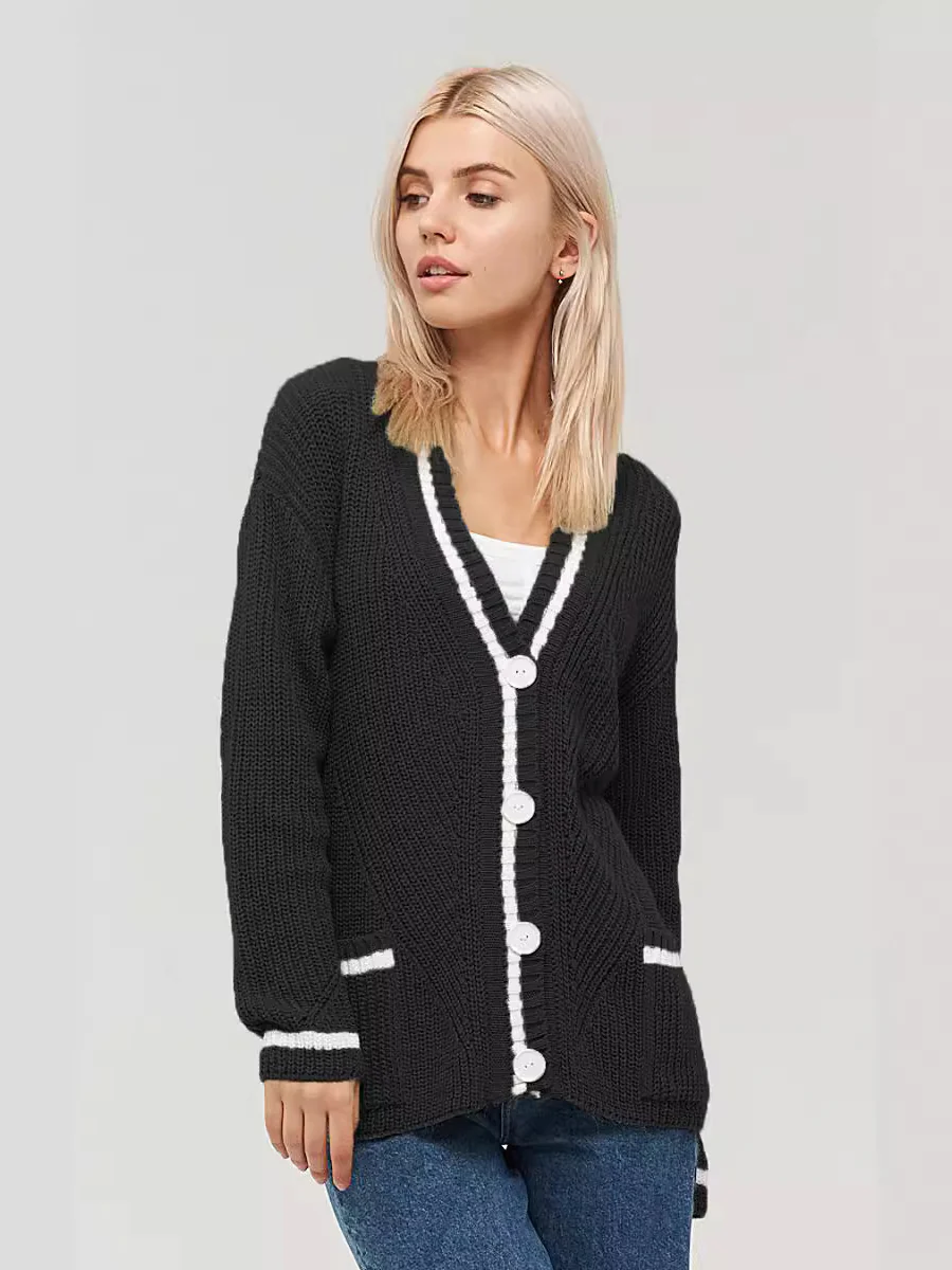 Colorblock Knit Cardigan - Image 7