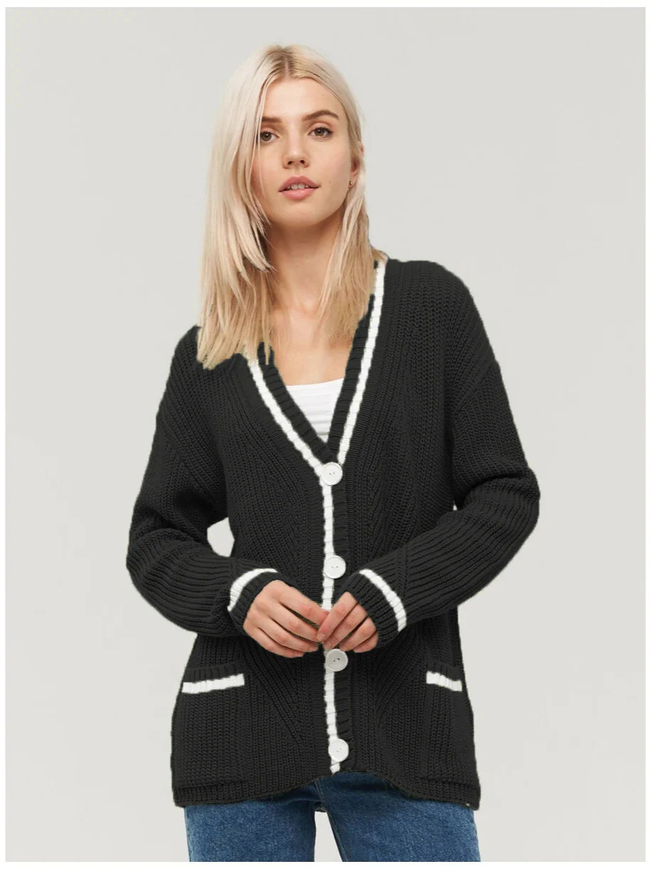 Colorblock Knit Cardigan - Image 8