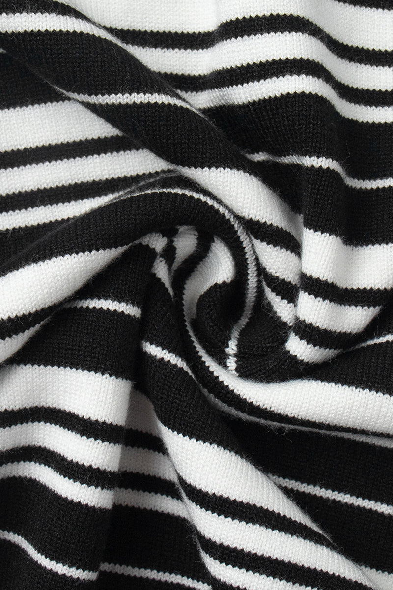 Colorblock Striped Polo Knit Sweater - Image 10