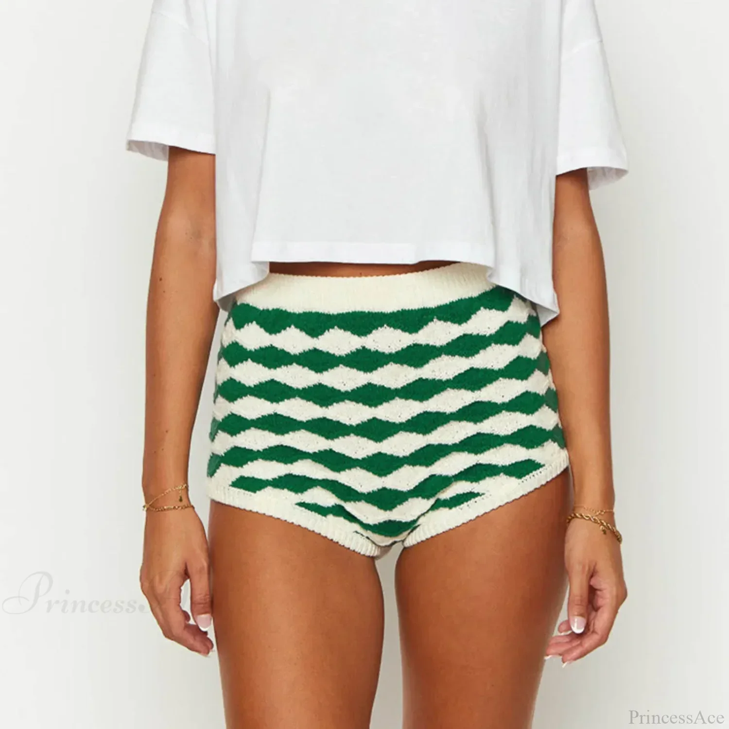 Contrast Color Knit Lounge Short - Image 8