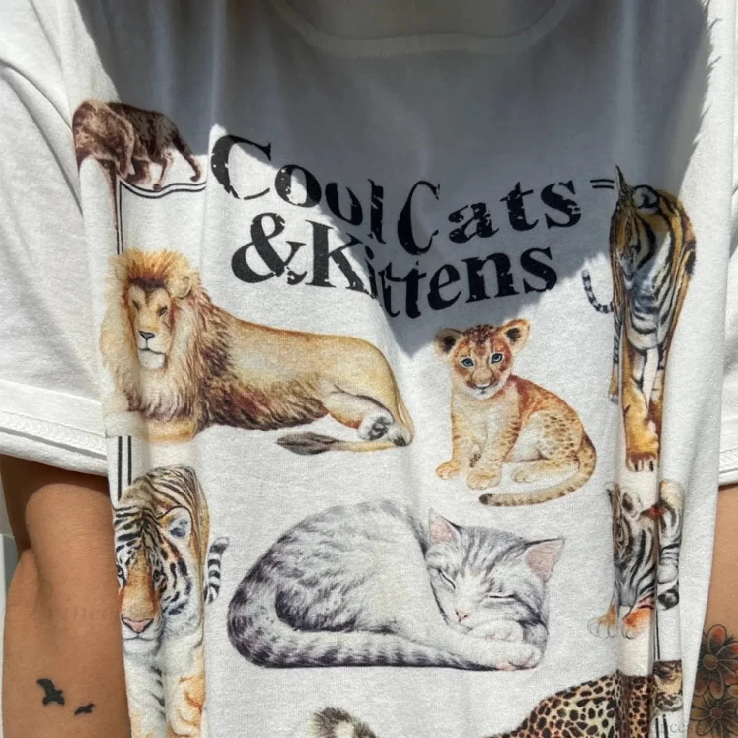 Cool Cats And Kittens Vintage T-shirt - Image 2