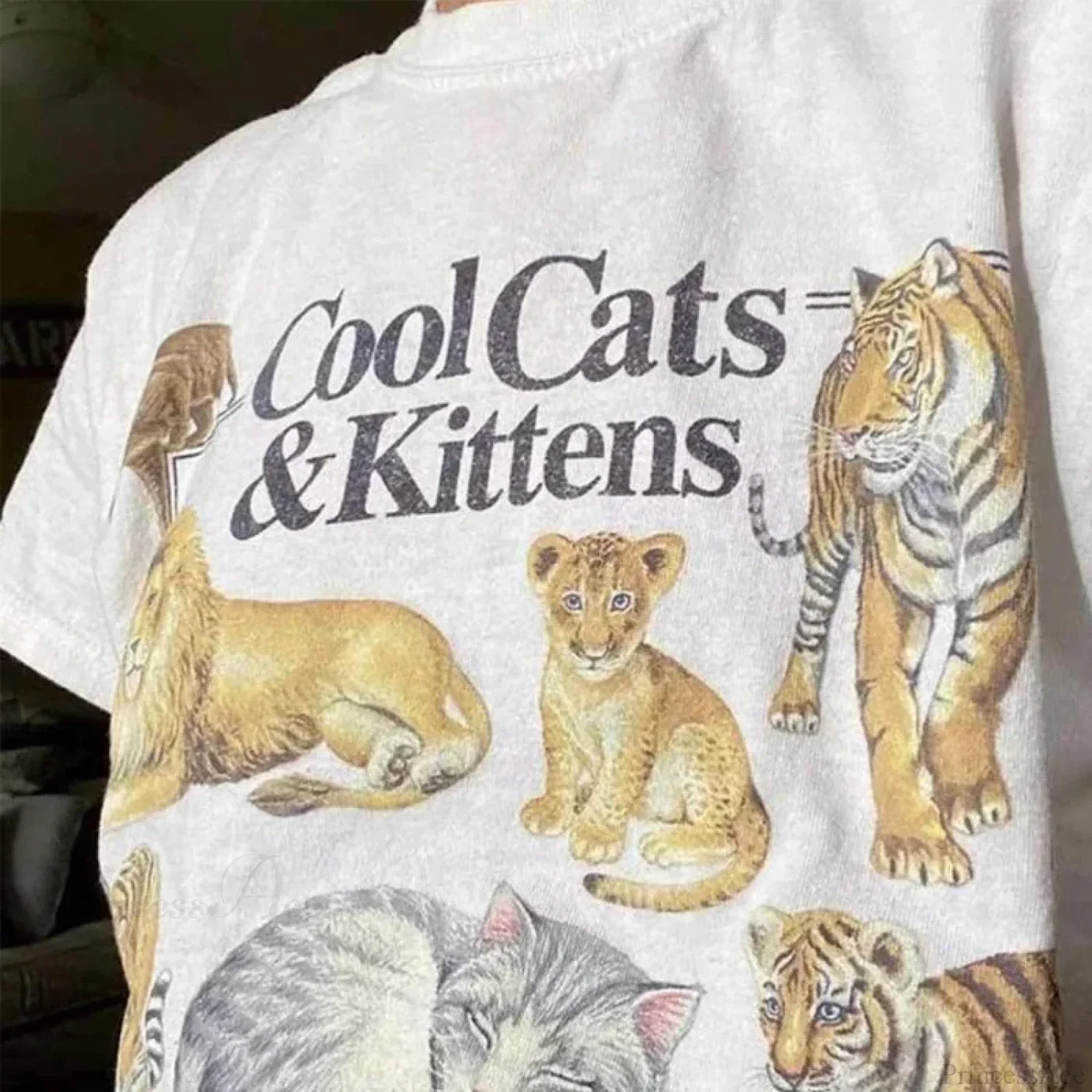 Cool Cats And Kittens Vintage T-shirt - Image 3