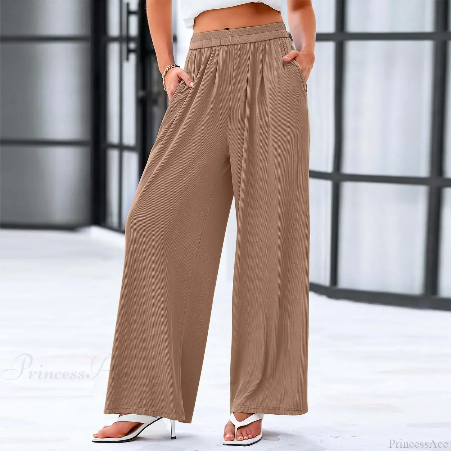 Cotton Linen Loose Casual Pocket Pants - Image 3