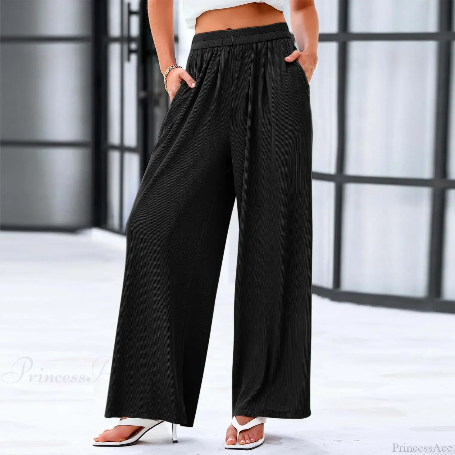 Cotton Linen Loose Casual Pocket Pants - Image 4