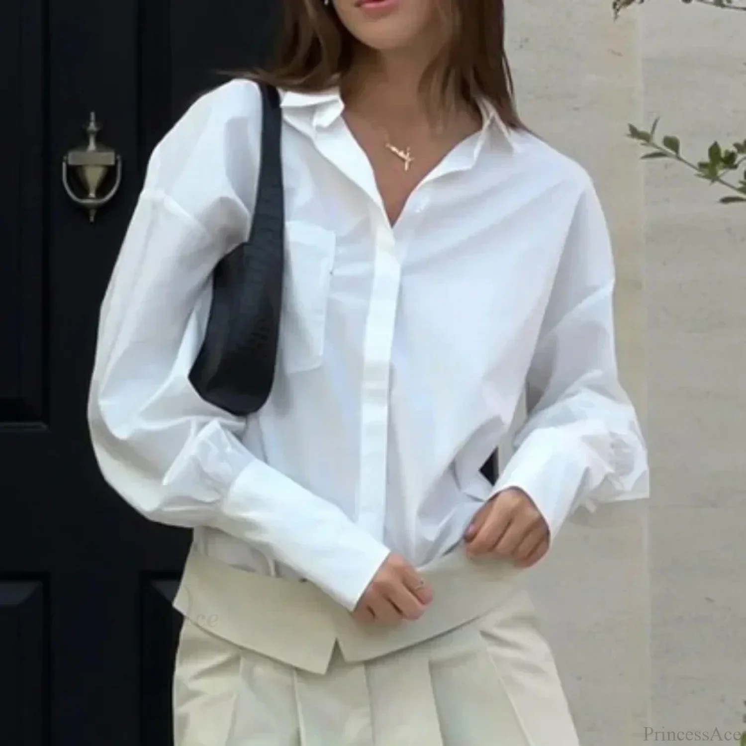 Cotton Loose Fit Blouse - Image 5