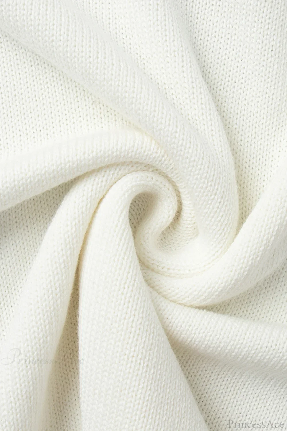 Cotton Loose Fit Off-Shoulder Knit Sweater - Image 9