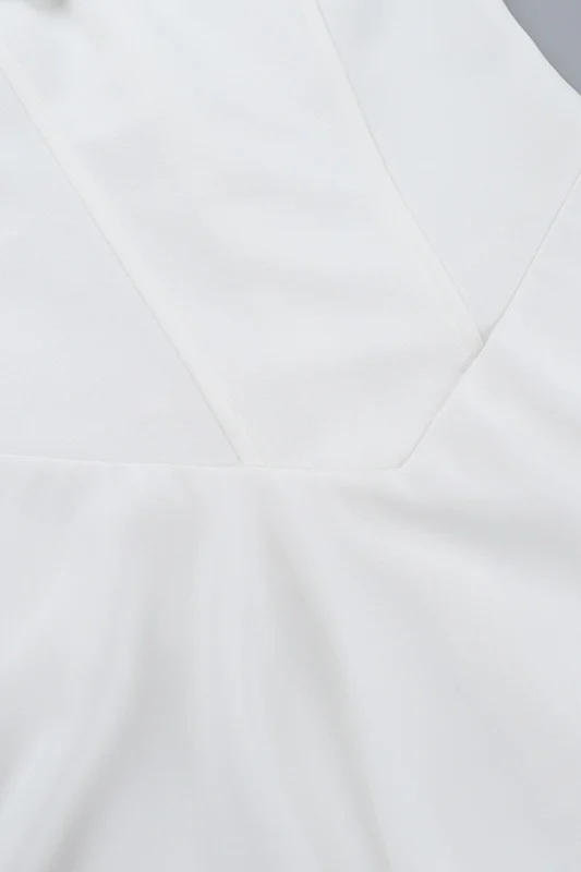 Cowl Neck Strapless Waist-Cinched Party Dress - Image 11