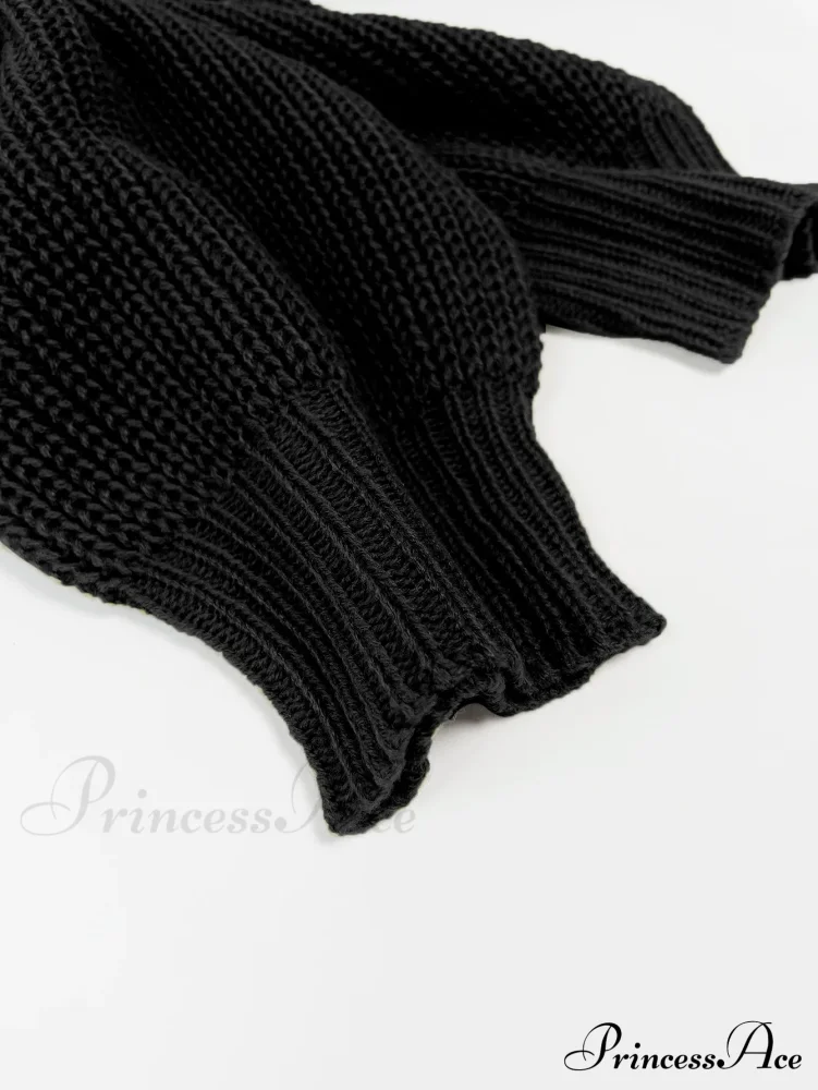 Cozy Stylish Autumn Winter Mid-length Knitwear Sweater Jacket Cardigan - Image 4