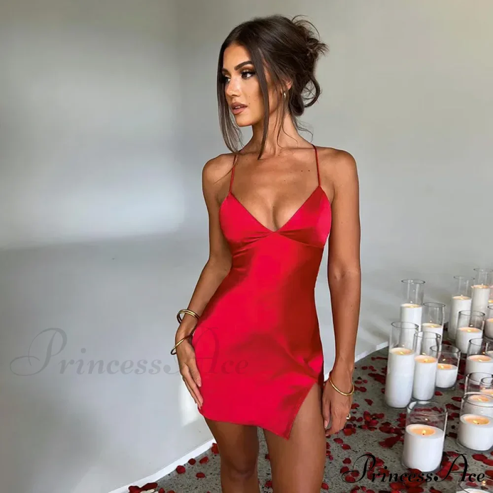 Fashion Sleeveless Mini Night Club Party Backless Y2K Clothes Streetwear Bodycon Dress - Image 6