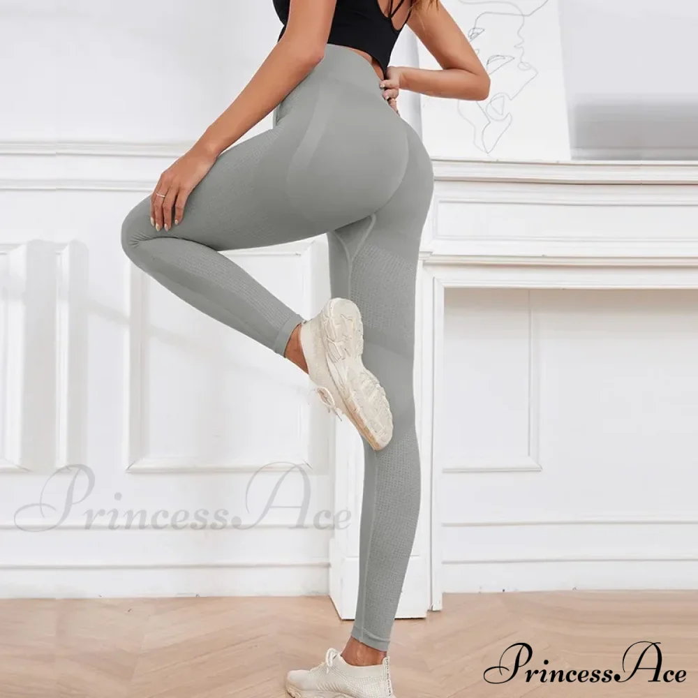 Elastic Hip Lifting Slim Gym Workout Legging - Image 2