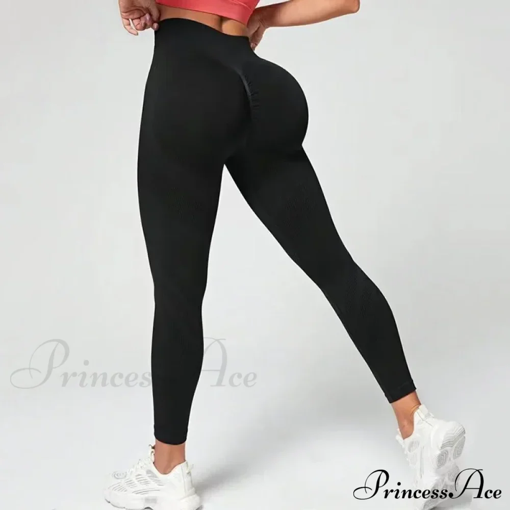 Waist Seamless Fitness Fashion Knitting Slim Legging - Image 3