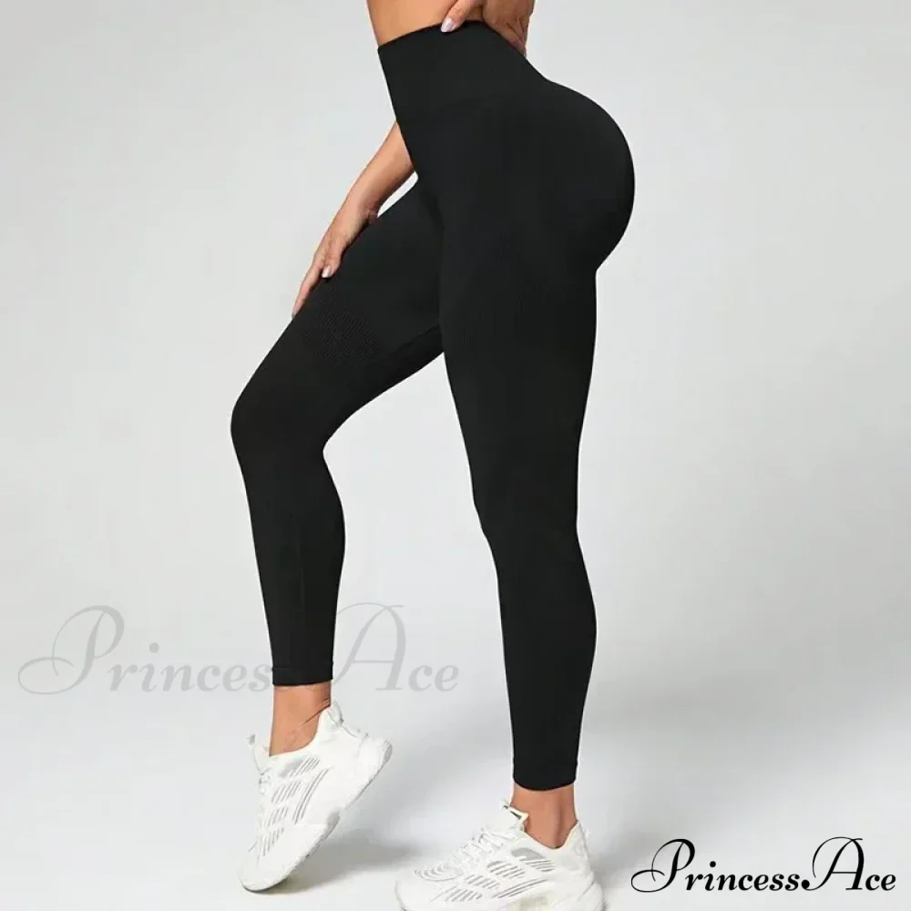 Waist Seamless Fitness Fashion Knitting Slim Legging - Image 4