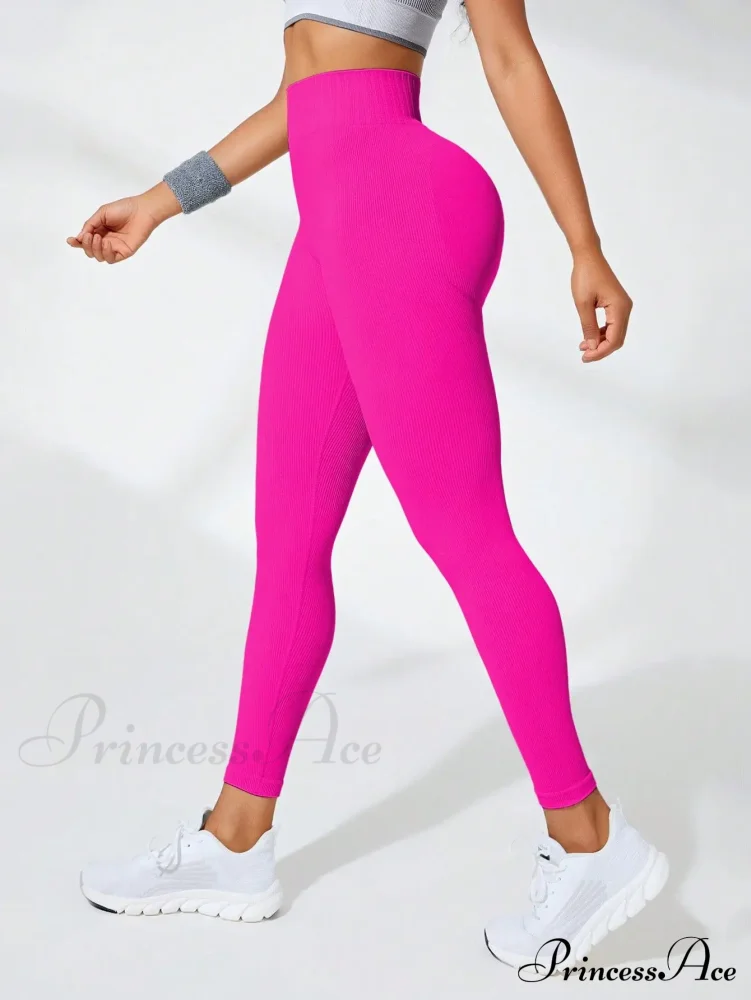 Thread Seamless High Waist Elastic Gym Legging - Image 8