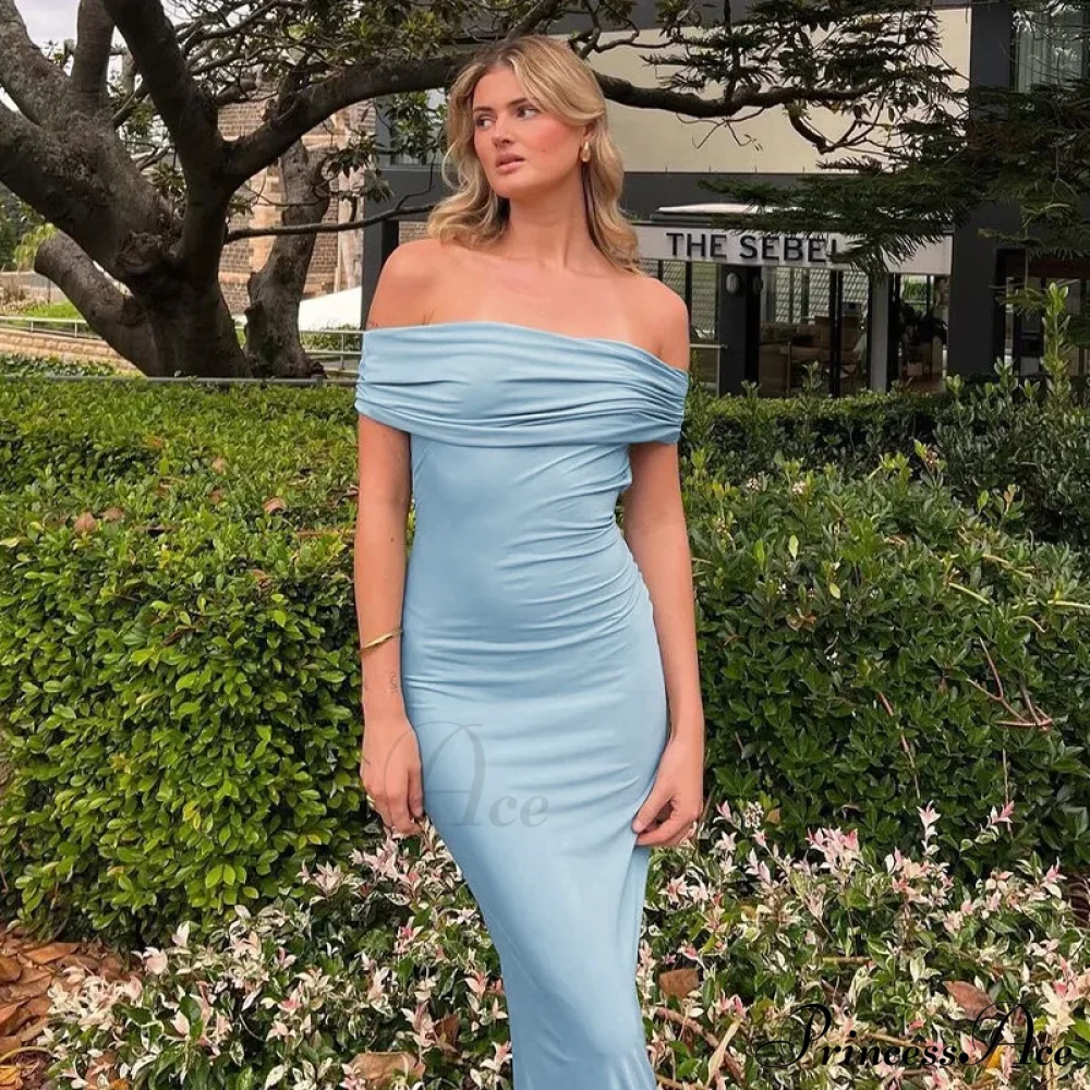 Ruched Off Shoulder Back Split Sexy Backless Maxi Dress - Image 6