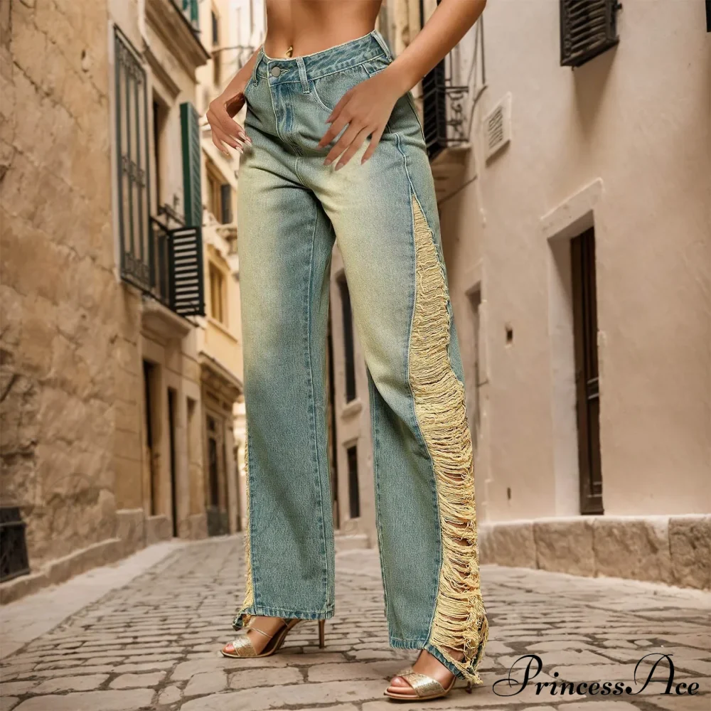 High Waist Stretchy Denim Jeans - Image 4