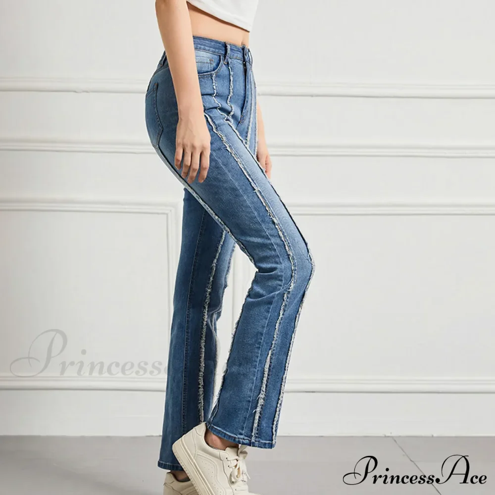 Vintage High Elastic Cargo Pantalones Jeans - Image 4