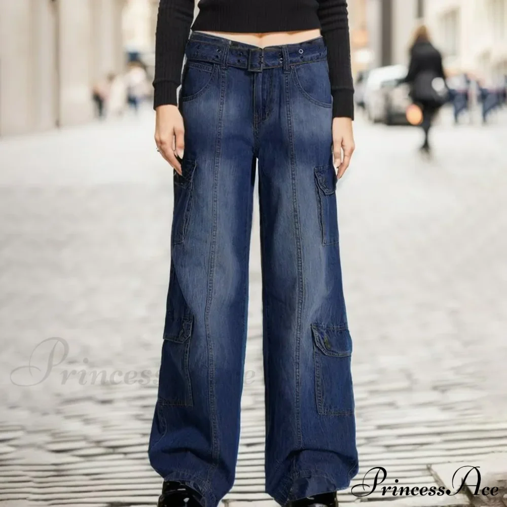 Waist Striped Skinny Vintage Retro Jeans - Image 3