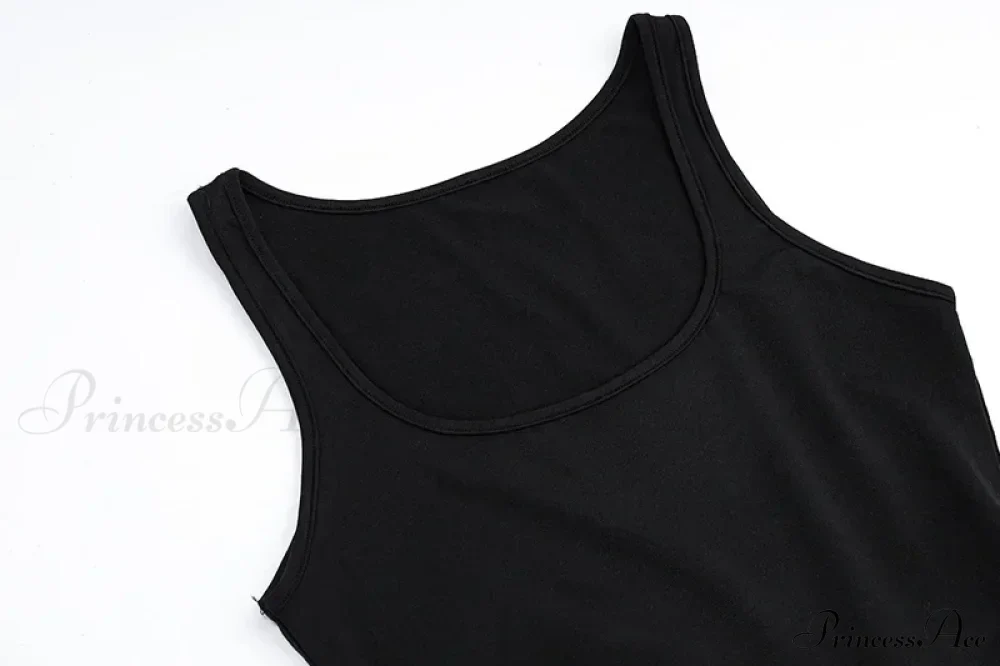 A Line Sleeveless O Neck Summer Casual Party Beach Club Midi Dress - Image 6