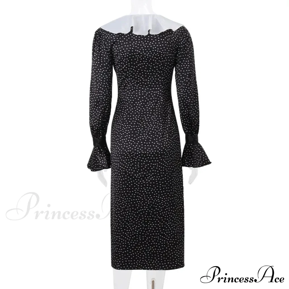 New Autumn Fashionable French Style Floral Long-sleeved Elegant Casual Vestidos Midi Dress - Image 6