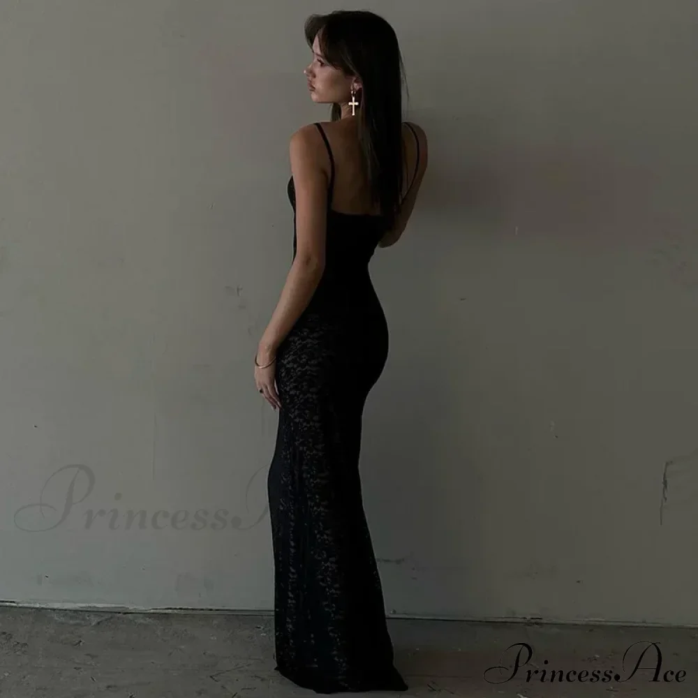 Out Lace Sheer Maxi Dress - Image 3