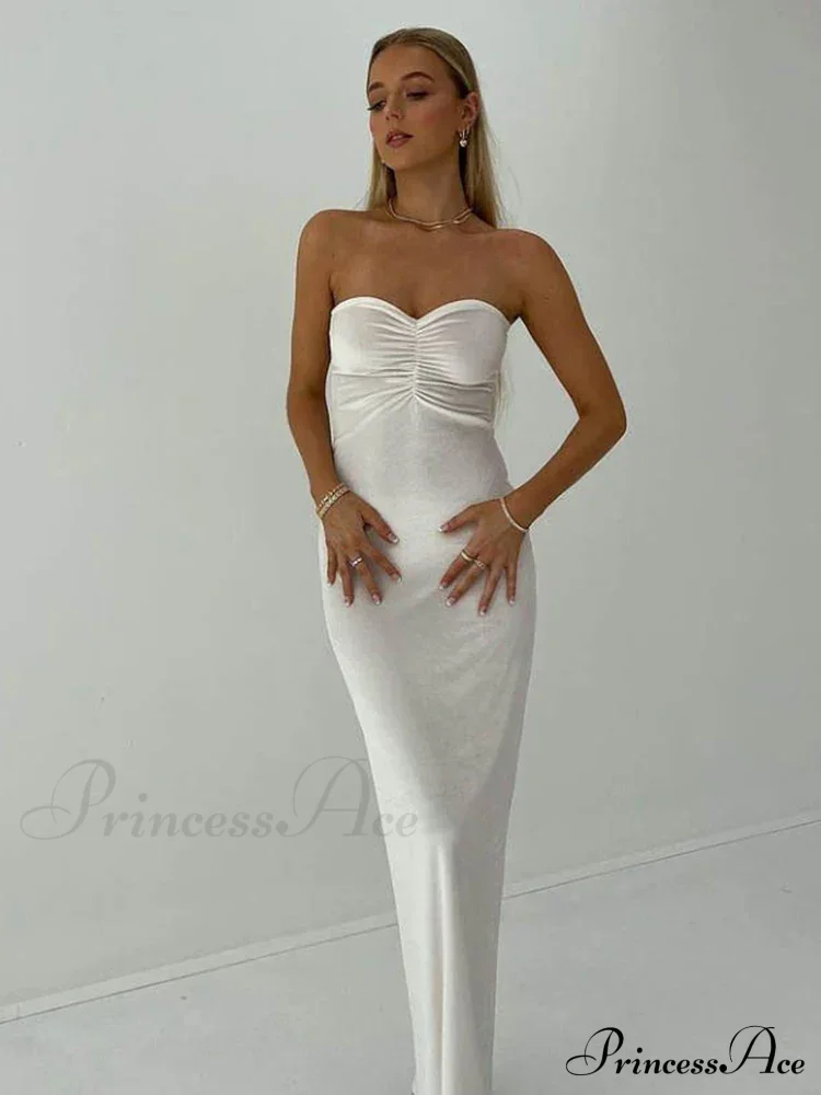 Ruched Off Shoulder Maxi Dress - Image 3