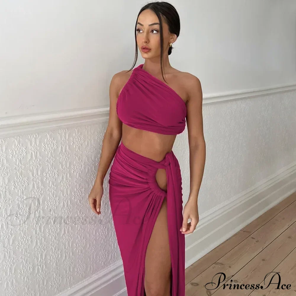 Ruched High Rise Maxi Dress - Image 2