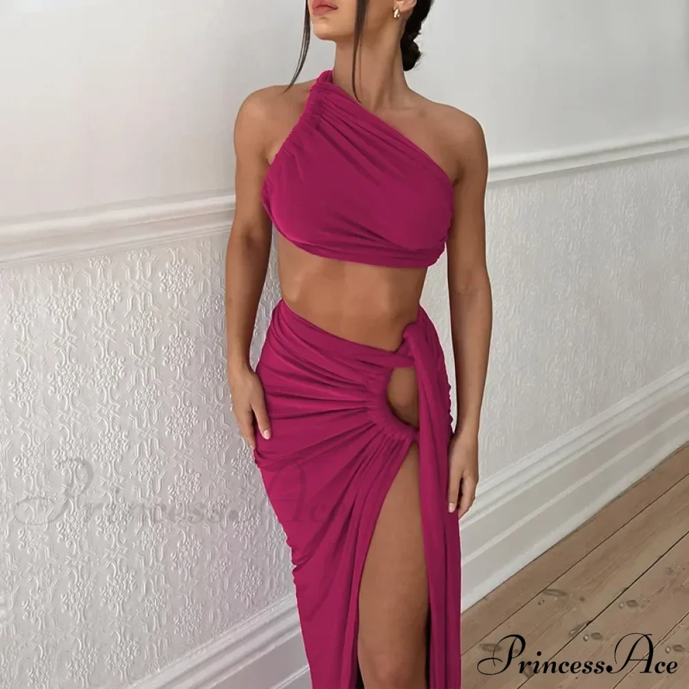 Ruched High Rise Maxi Dress - Image 7