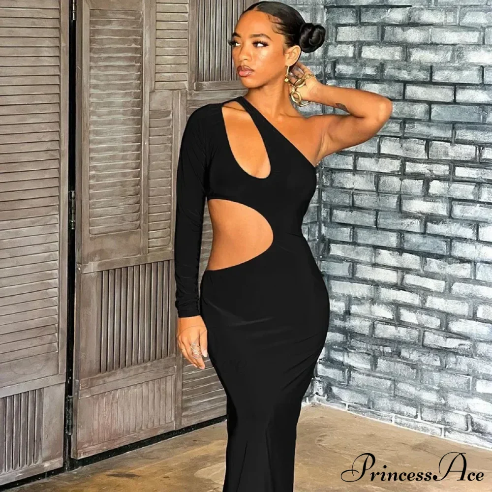 Asymmetric Cut Out Maxi Dress - Image 3