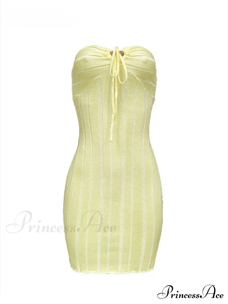 Backless Neck Sleeveless Knitted Mini Dress - Image 6