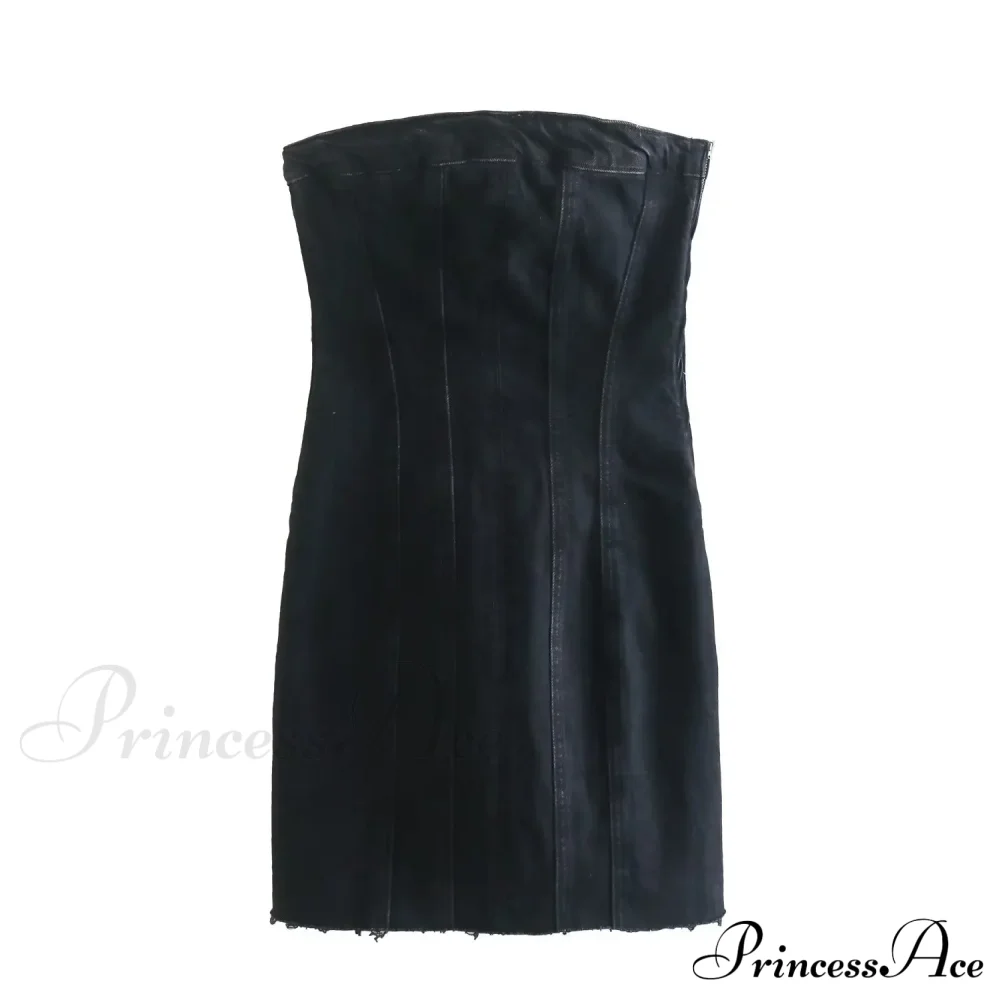 Backless Strapless Sleeveless Sexy Bodycon Mini Dress - Image 7
