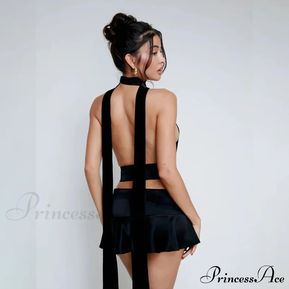 Bandage Skirts Two Piece Sets Mini Dress - Image 5