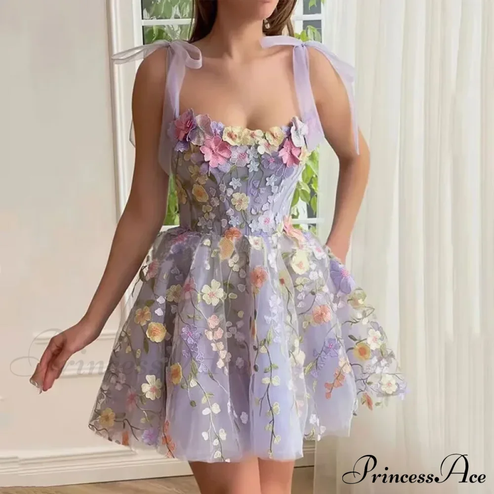 Ruffles Colorful Sling Mini Dress - Image 8