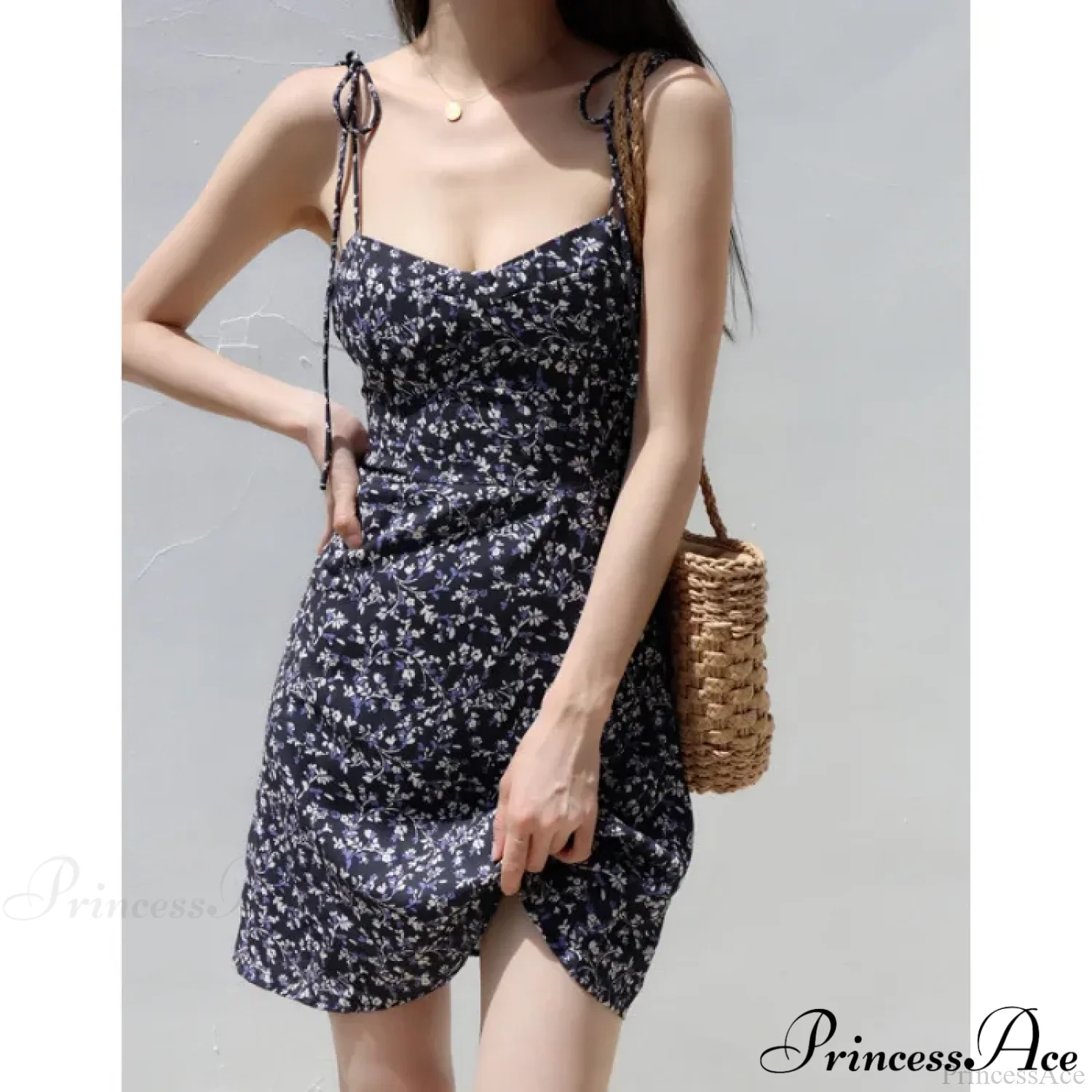 Black Short Sleeve Mini Dress - Image 6
