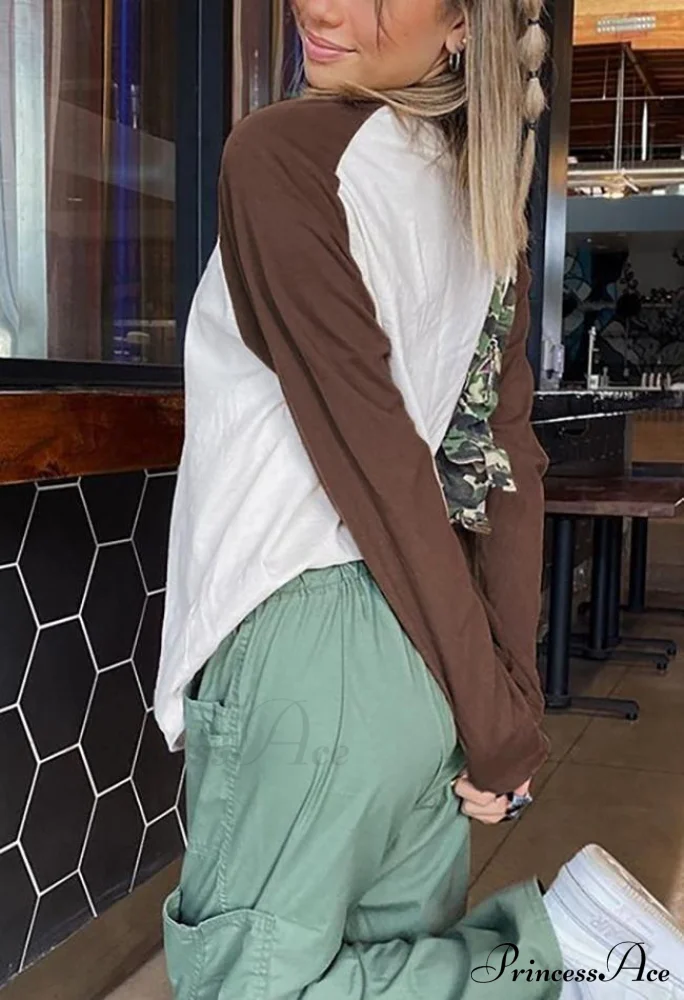 Comfortable Simple Fashionable Versatile Soft Loose Pullover Long Sleeve Tee - Image 3
