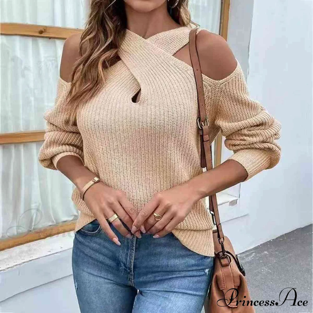 Crisscross Cold-Shoulder Sweater - Image 7